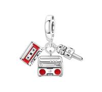 Breloque pendentif note de musique vintage, breloque pour bracelet, compatible avec le collier bracelet pandora