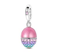 Breloque pendentif ovale à imprimé patte ludique, breloque pour bracelet, compatible avec le collier bracelet pandora