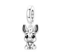 Breloque pendentif petit âne, breloque pour bracelet, compatible avec le collier bracelet pandora