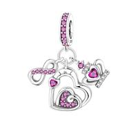 Breloque pendentif pierre de naissance de juillet, breloque de bracelet en perles, convient aux bracelets de 3 mm à 4,5 mm