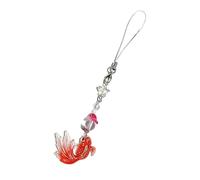 Breloque Poisson en Résine Incassable Poisson Or Chaine de Téléphone Antichoc Accessoire Décoratif pour Appareils Mobiles et Porte-clés Multifonction Poisson Charme Décoration
