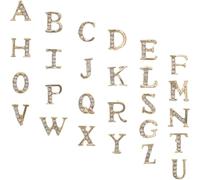 Breloque pour Ongles en Alliage avec Pierres Brillantes | Décoration Alphabet 26 Caractères, Usage Quotidien et Occasions Spéciales, pour Ongles Naturels ou Press-on