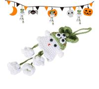Breloque pour sac à dos Halloween | pendentif fantôme montrer style décoratif, parfait pour intérieur de voiture, breloque accrochée artisanale pour rétroviseur intérieur de voiture, porte arbre