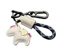 Breloque pour sac à main cheval - 12 x 8 cm - Accessoire de sac en cuir mignon - Mini porte-clés - Décoration élégante en forme d'animal - Accent de mode pour sacs à main, sacs à dos, portefeuilles