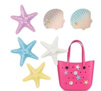 Breloque pour sac fourre-tout en forme d'étoile de mer - Décoration d'été pour petit sac mignon - Breloque de sac décoratif pour mère, amoureuse, amie, Refer to description, Reportez-vous à la