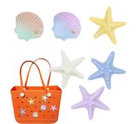 Breloque pour sac fourre-tout en forme d'étoile de mer - Décoration d'été pour petit sac mignon - Breloque de sac décoratif pour mère, amoureuse, amie, Refer to description, Reportez-vous à la