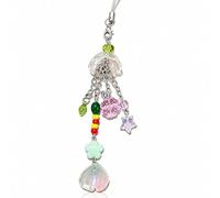 Breloque pour téléphone méduse pastel - Pendentif océan mignon - Dragonne de sac - Porte-clés - Bracelet de téléphone Kawaii Y2K