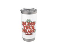 Breloque rétro « Bless Your Heart Again » Gobelet isotherme en acier inoxydable double paroi