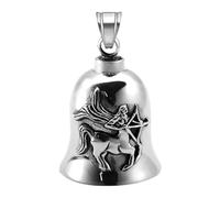 Breloque Road Spirit - Pendentif cloche de moto pour motard, cloche pour père ou petit ami, accessoire de charme punk pour homme cavalier, pendentif de moto pour les longs
