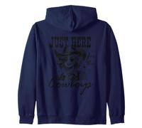 Breloque rustique « Just Here For The Cowboys » Sweat à Capuche