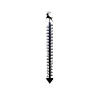 Breloque simple : ce piquet décoratif en métal de 91,4 cm mesure votre merveille blanche saisonnière (cerf)