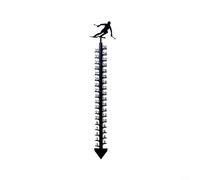 Breloque simple : ce piquet décoratif en métal de 91,4 cm mesure votre merveille blanche saisonnière (ski)