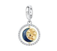 Breloque soleil lune tournante, breloque pour bracelet, compatible avec le collier bracelet pandora