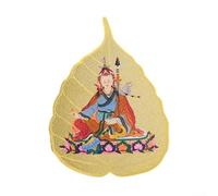 Breloque spirituelle en forme de feuille de cuivre 6,5 cm Protection