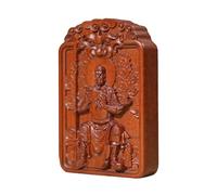 Breloque Tai Sui, breloque chinoise double face en bois pour bénédiction 2026, protection contre la chance - pour , prospérité, richesse, santé, fortune