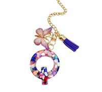 Breloque tasse - Breloque de sac à lettres avec papillon et pompon | Porte-clés mignon et moderne avec initiale de tasse et pendentif pour sac à dos, bouteille d'eau, bijoux pour l'école, le travail