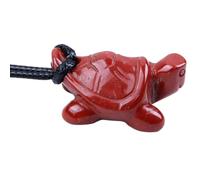 Breloque Tortue Bijou en Pierre Unique pour Homme | Bandoulière réglable, Variations de pierres naturelles, Symbole de sagesse, Port confortable