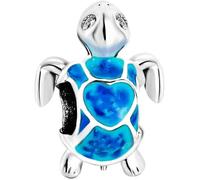 Breloque Tortue De Mer Bleue Compatible Avec Les Bracelets Pandora - Animal De L'Océan - Pour Famille Sœur Fille - Cadeau D'[PP166]