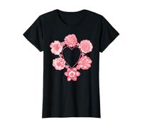 Breloque Vintage avec Fleurs Roses Style Maison de Campagne Antique du sud T-Shirt