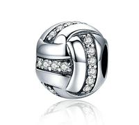 Breloque volleyball en argent sterling 925 pour bracelet Pandora