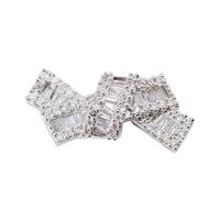 Breloques à ongles en zircon - Élégant nœud en 3D - Motif cœur et papillon - Pour de belles manucures - Breloques dorées pour ongles