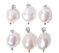 Breloques Baroques En Perles D ' Eau Douce, 6 Pièces, Pendentif De Forme