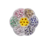 Breloques colorées pour ongles en forme de fleur, abeilles mignonnes, décorations pour ongles en résine, décorations pour fleurs en acrylique