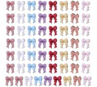 Breloques d ' ongles à nœud papillon simples, nœuds de ruban en résine 3D, accessoires de manucure, fournitures d ' artisanat, nœuds en résine, décorations d ' ongles, autocollants de nœud papillon