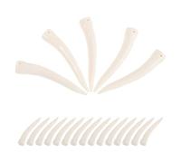 Breloques de Boucles D'oreilles en Résine Mignonnes Halloween 20pcs | Résine Blanche, Trou Prépercé, Facile à Fixer, pour DIY Bijoux et Présents, Style Loup