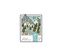 Breloques De Chaussures En Alliage De Beaux Paysages,Montagnes De La Lune,Décoration De Chaussures Pour Enfants,Cadeaux De Noël Mignons Kawaii,Vente De - Type Style-18