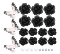 Breloques de Manucure, Bijoux D'ongles en Résine, Lot | Décorations Brillantes, Pose Facile Plusieurs Surfaces, pour Salons, Réunions Familiales, Paquet et Coques