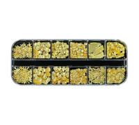 Breloques de nail art en forme de coquillage d'été - Or 3D - Étoile de mer - Coquille - Décoration d'ongles - Thème océan - Pierres à ongles pour femme - Artisanat mélangé (D)