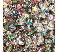 Breloques de Noël en acrylique, 2 cm et 250 g/500 g, breloques de vacances, fournitures d'artisanat double face, 500g, Acrylique, Pas de gemme