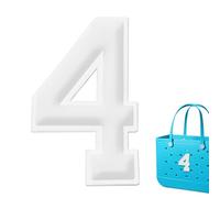 Breloques de sac de plage en forme de chiffre pour sacs de plage et accessoires, One Size, Polychlorure de vinyle, Pas de gemme