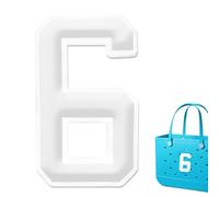 Breloques de sac de plage en forme de chiffre pour sacs de plage et accessoires, One Size, Polychlorure de vinyle, Pas de gemme