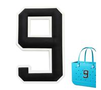 Breloques de sac de plage en forme de chiffre pour sacs de plage et accessoires, One Size, Polychlorure de vinyle, Pas de gemme