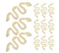 Breloques Décoratives pour Ongles, Pierre Brillante Serpent Or | Charme de Nail Art Léger et Chic, pour Gel, Scrapbooking, Cosplay et Banquet