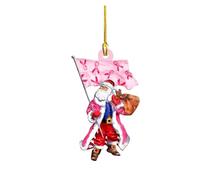 Breloques en acrylique Octobre Rubans Rose, Pendentifs de Ruban de de Sensibilisation Au Cancer du Sein,7 styles,pour la Fabrication de Bijoux,Accessoires Fournitures Octobre Activité Cadeau (E)