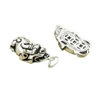 Breloques en Argent pour la Fabrication de Bijoux en Argent S925 avec Pendentif Porte-Bonheur en cuivre pour la Fabrication de Bracelets d'accessoires de Collier, 1 piè, Grand