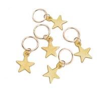 Breloques En Forme D'étoiles Pour Cheveux Tressés,Perles,Clips,Mancommuniste,Anneaux,Bijoux,Fermoirs,Accessoires,Outils,Paquet De 5 Pièces - Type Stars 1