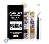 Breloques et pierres précieuses pour ongles - Fournitures de beauté colorées 3D multi-formes pour ongles, pour filles, adolescentes, mères, salon professionnel, maison, fête, vacances, mariage