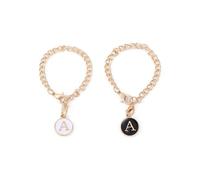 Breloques Lettres pour Coupe Stanley,2 PCS Pendentifs personnalisés avec Initiale et Fermoir Mousqueton,Lettre Charms Breloques Personnalisées pour Gobelets,Tasses et Dacs à Dos,Lettre A