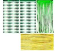 Breloques porte-bonheur DIY 45 pièces trèfle à quatre feuilles, champignons et fers à cheval décoratifs, pendentifs miniatures en alliage résine, vert clair foncé, accessoires bijoux cadeaux chan