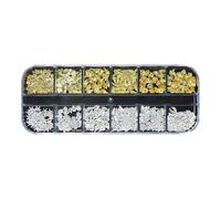 Breloques pour nail art - Coquillage d'été - Or 3D - Étoile de mer - Coquille - Décoration d'ongles - Thème océan - Pierres à ongles pour femme - Artisanat mélangé (A)