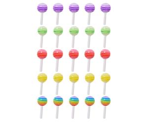 Breloques pour Ongles Bonbons 3d 25 Pièces en Résine pour Manucure | DIY Nail Decor, Finition Brillante, Pose Facile, Lot de 25, Adapté à Divers Projets Créatifs