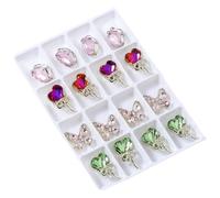 Breloques pour ongles en forme de nœuds - Forme mixte - Cristal - Décorations 3D pour ongles en acrylique