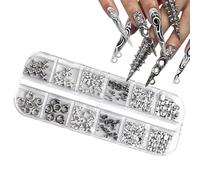 Breloques Pour Ongles Strass 3D En Punk Rivet Pour Les Arts De La Manucure