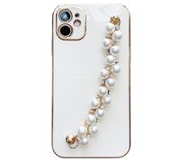 Breloques pour téléphone portable en perles, cordon décoratif en chaîne de perles pour iPhone 12 Pro Max et Apple X, cordon ajustable avec