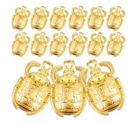 Breloques Scarabées en Métal pour Loisirs Créatifs, Lot de 20 Pièces | Style Rétro, Teinte Or, pour Chaînes Clés et Connecteurs, Bricolage Bijoux, Fête et Détails Décoratifs