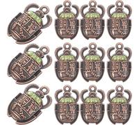 Breloques Scarabées Vintage 20 Pièces en Alliage, Célébration Halloween | Charme Égyptien Ancien pour Bijoux et Costumes, Métal Solide, Usage Danse, Cosplay, Fabrication Créative